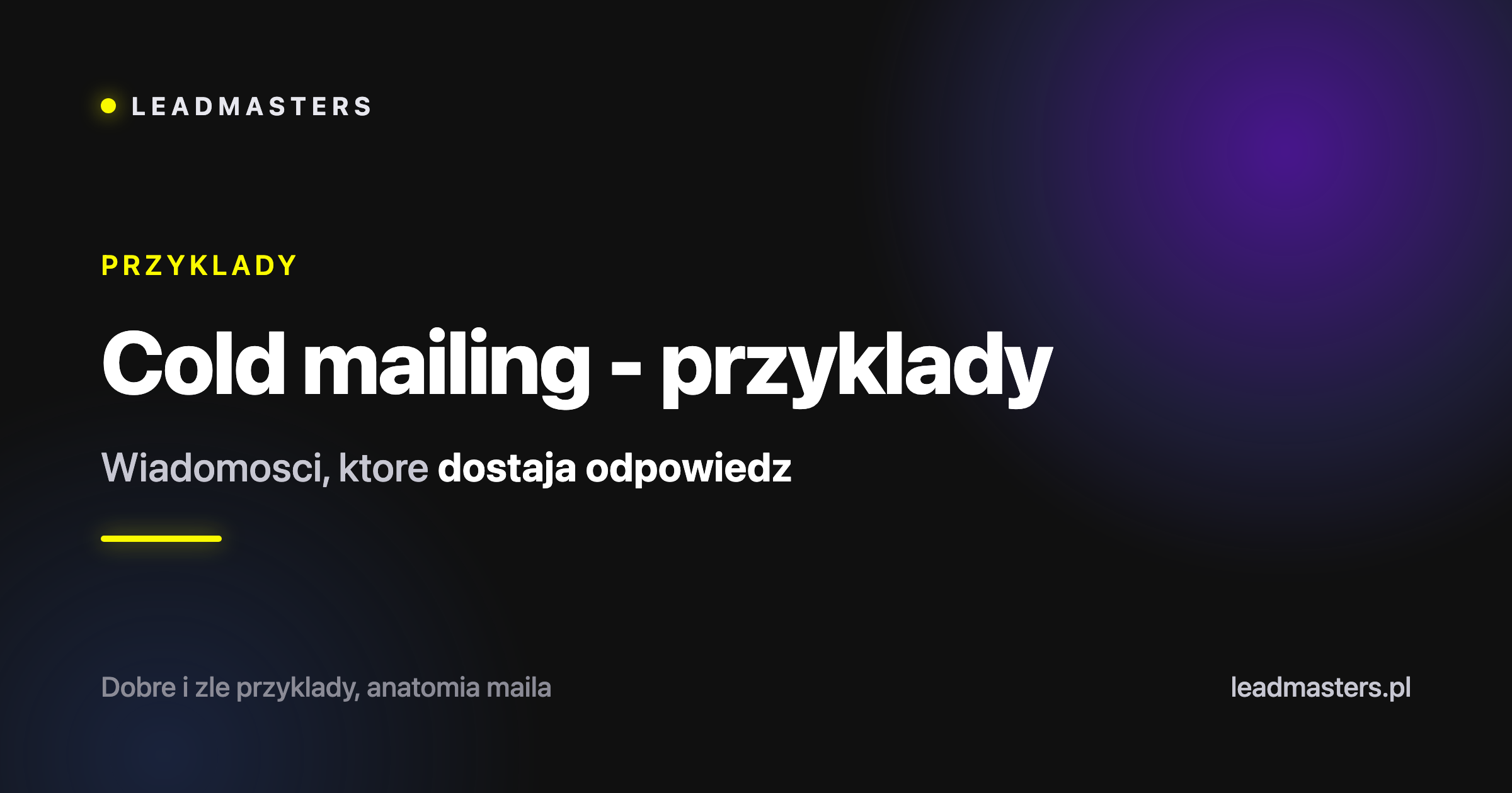 Jak robić cold mailing Jak robić cold mailing