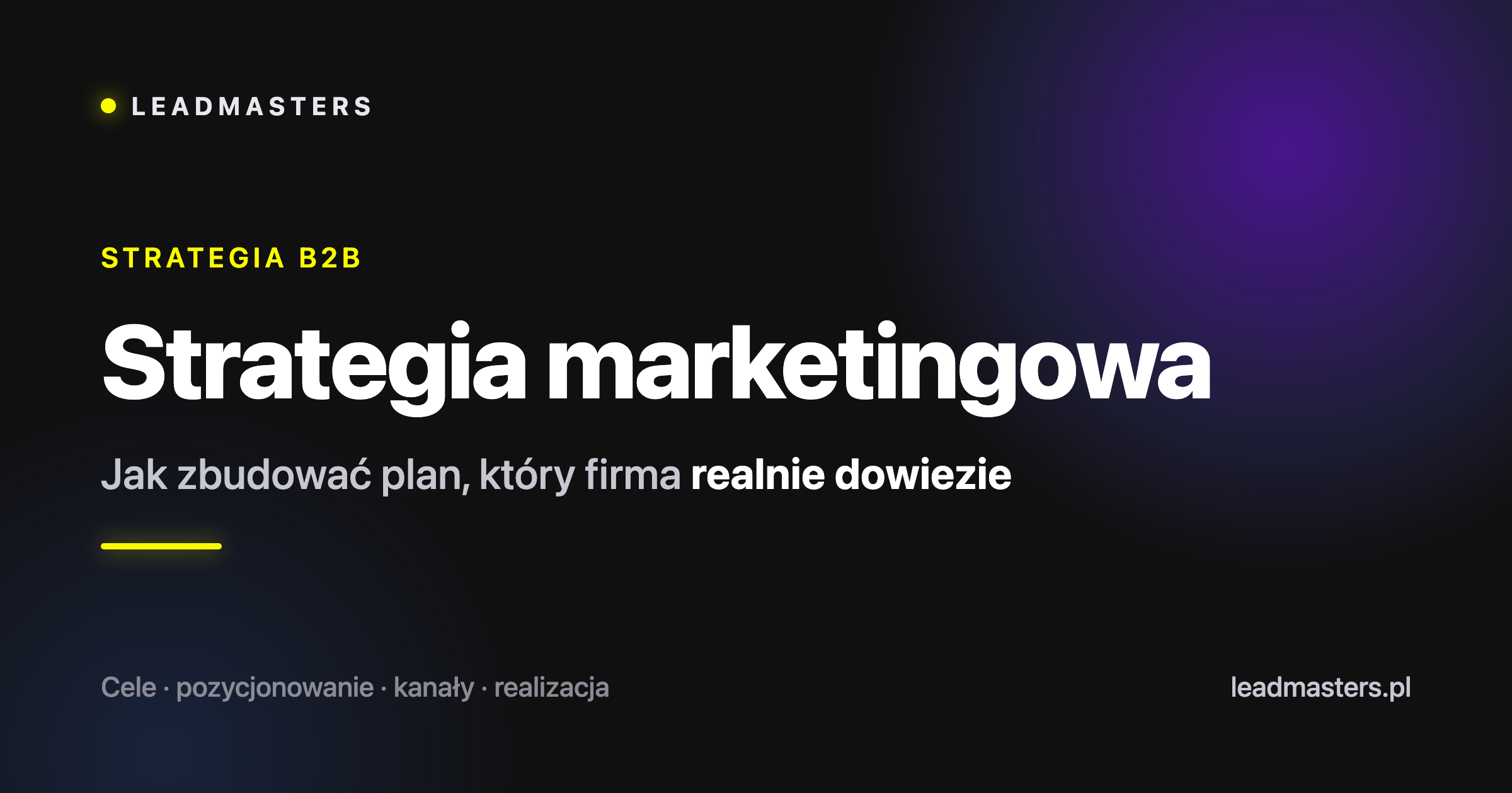 Strategia marketingowa B2B