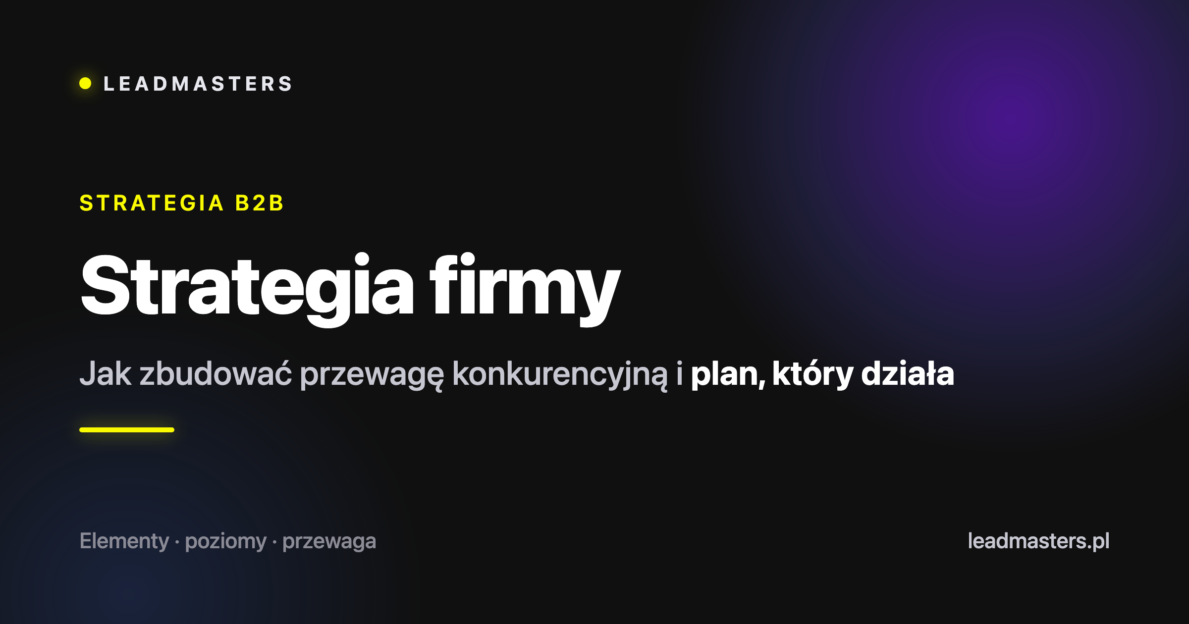 Strategia Firmy