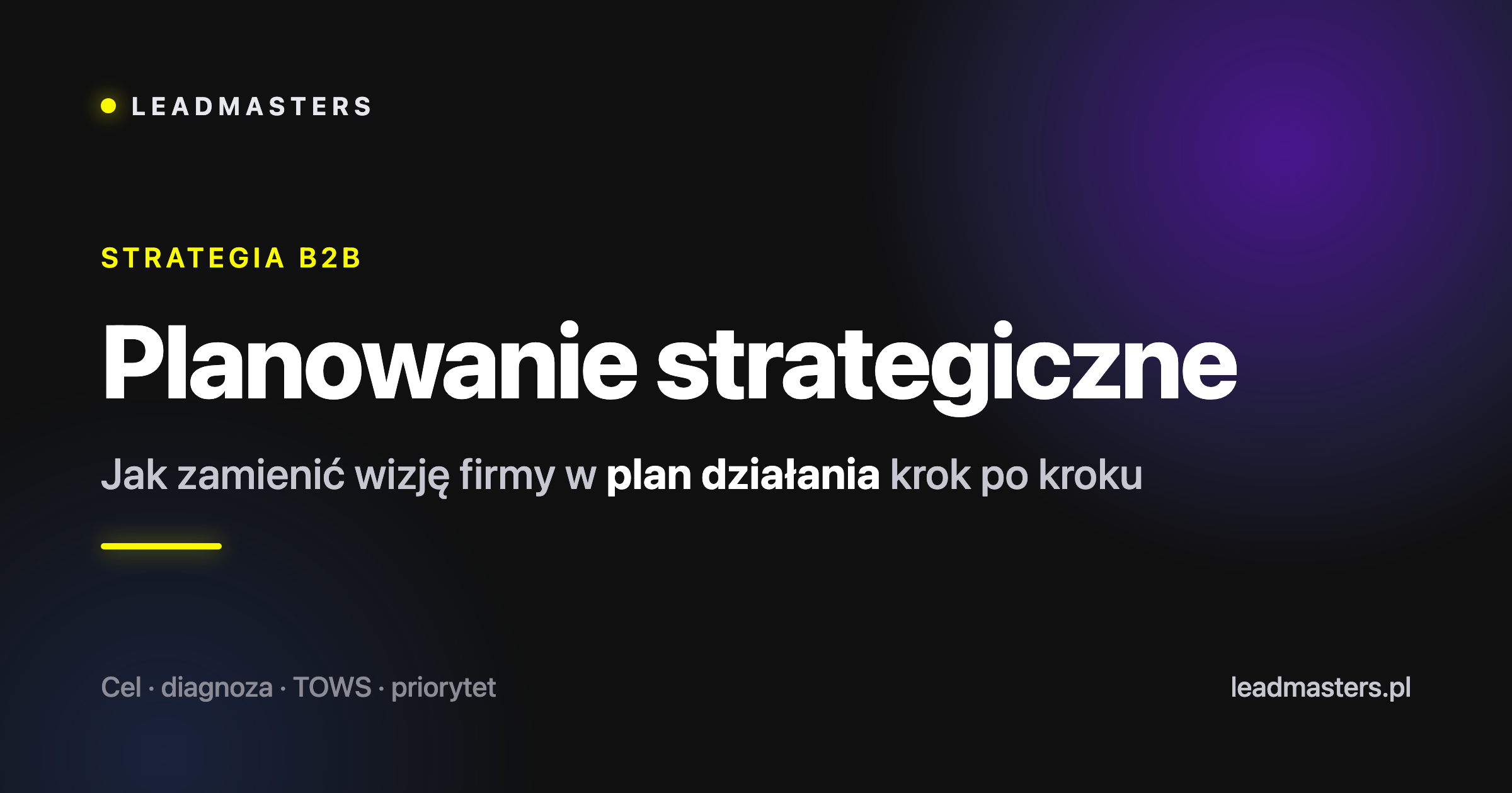 Planowanie strategiczne