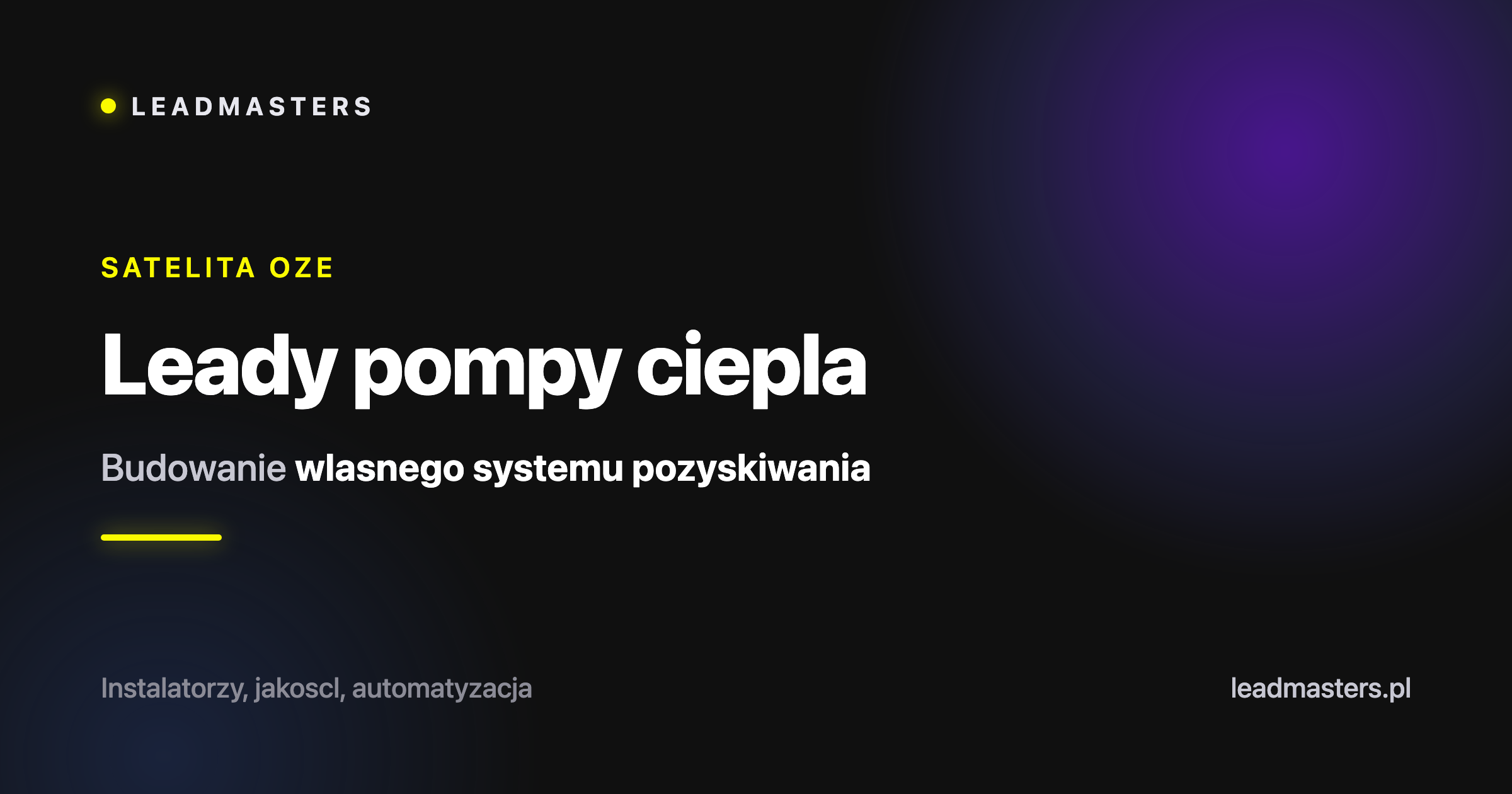 Leady na pompy ciepła