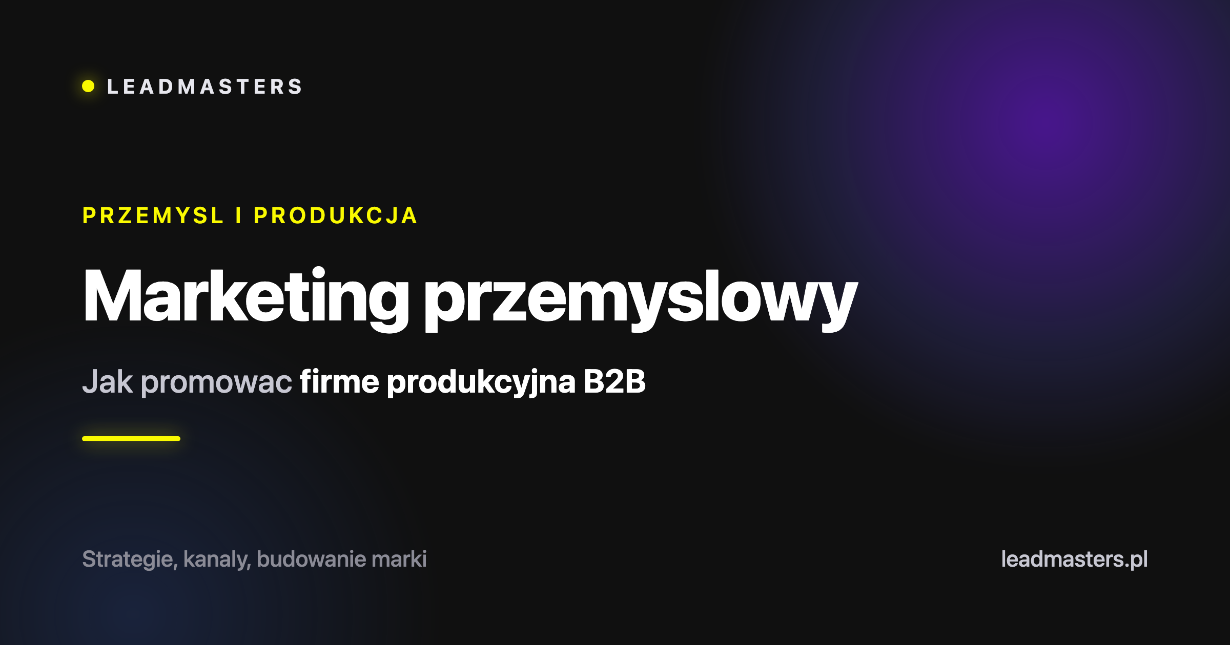 Marketing przemysłowy